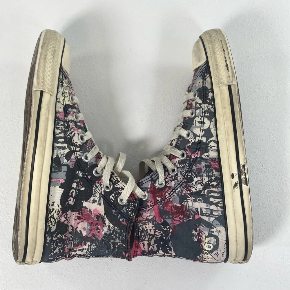 Vintage Converse Size 6 Custom Graffiti Chuck Taylor All Star High Top, Artisan - Picture 3 of 16